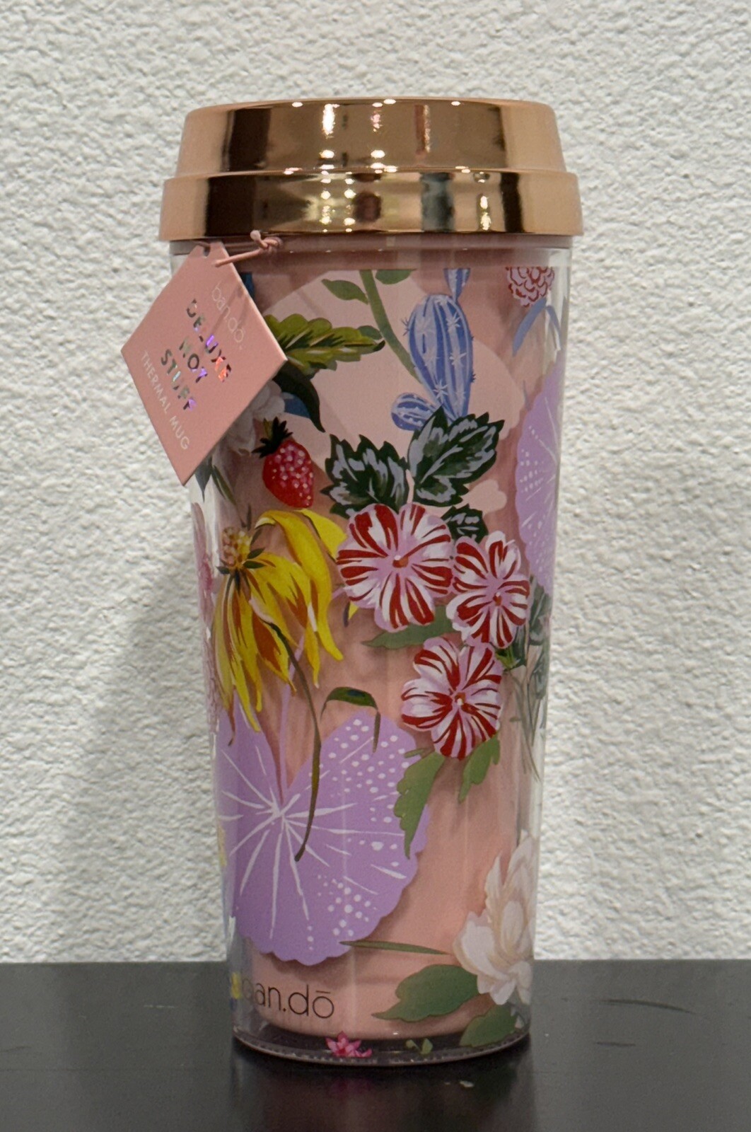 Ban.do Deluxe Hot Stuff Thermal Mug-Flower Style NEW gallery