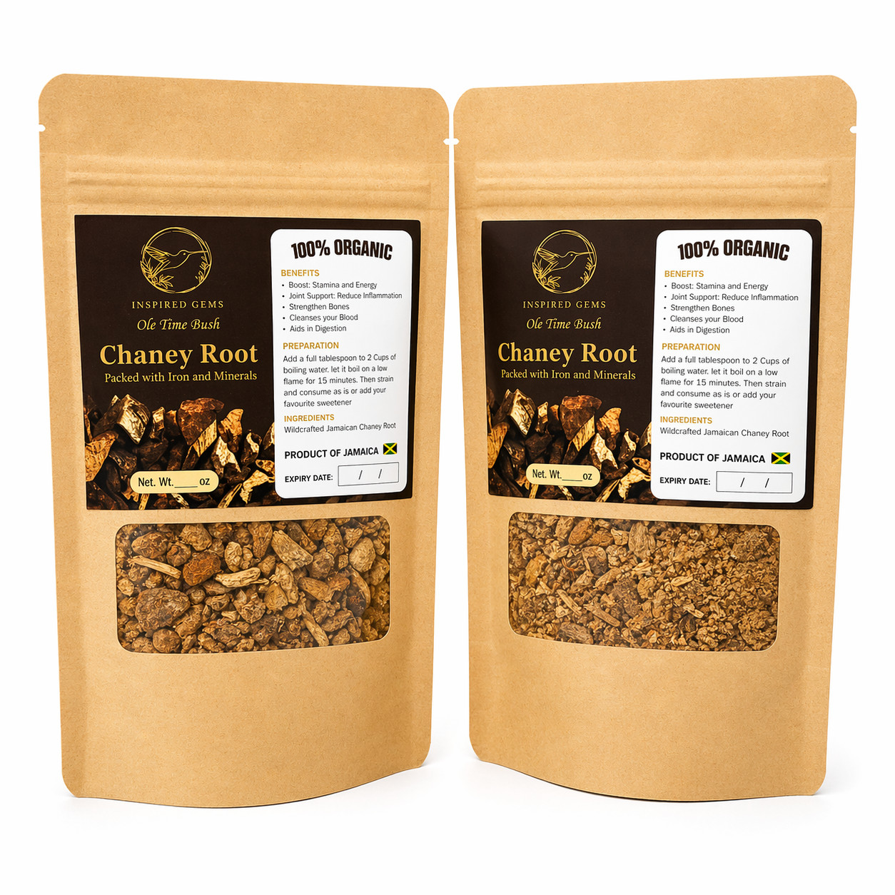 Jamaican Chaney Root Tea 2 Pack Dried Strong Back Roots Herbal Tea gallery