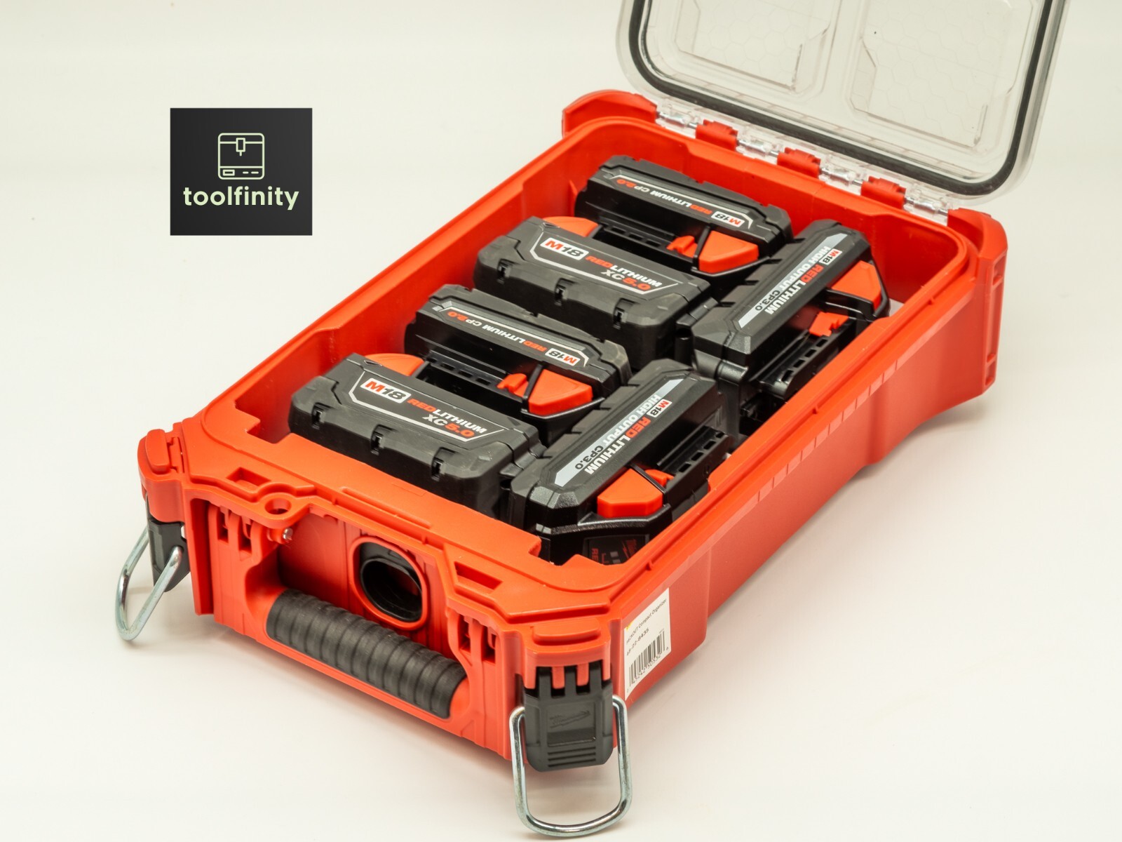 Milwaukee PACKOUT M18 Battery Holder Rack Tray Insert Storage gallery