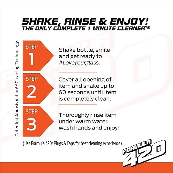Formula 420 Original Glass Cleaner 12oz Bottle 3 Pack Instant Pyrex Ceramic A1 gallery