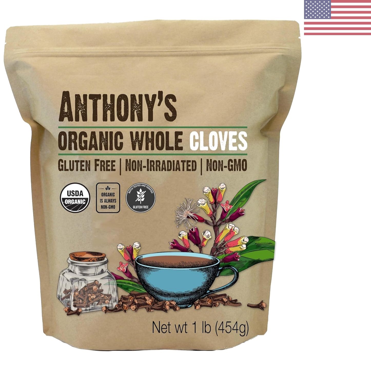 1 lb Hand-Picked Organic Cloves - Non-Irradiated & Perfect for Spices and Teas gallery