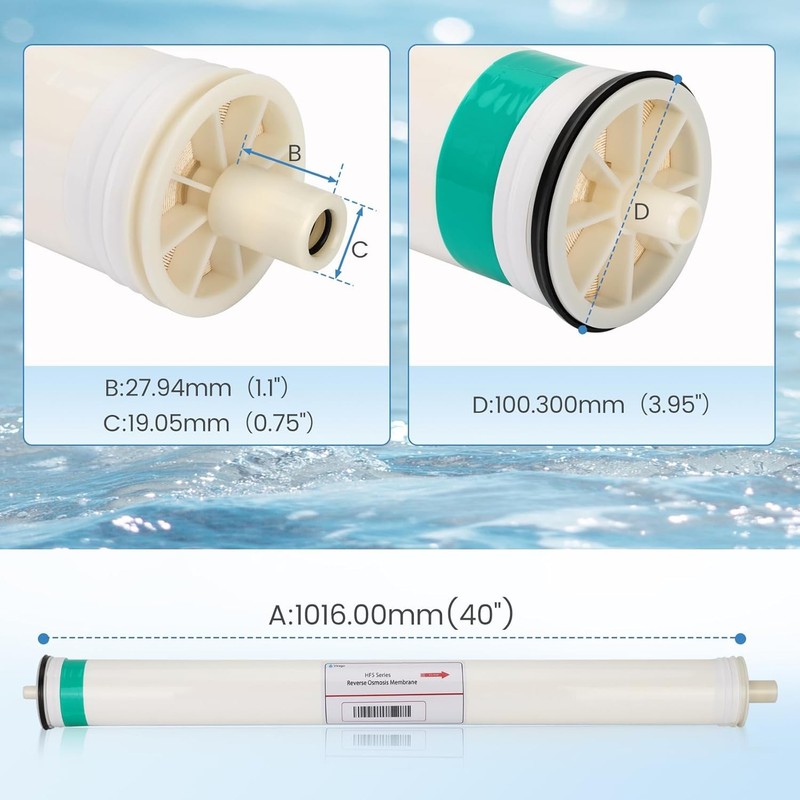 HF5-4040 RO Membrane Replacement for Axeon HF5-4040, HF5 Series Ultra Low Energy gallery