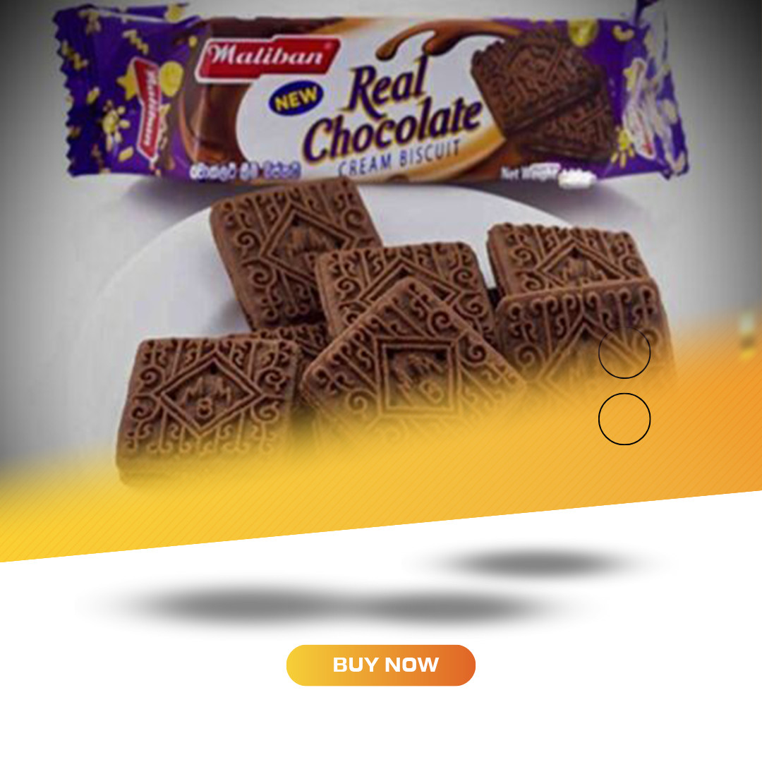 MALIBAN REAL CHOCOLATE CREAM BISCUITS WITH REAL COCOA POWDER -100g FREE SHIPPING gallery