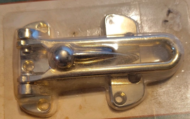 Door Guard Security Gate House #0308724 Brass Finish New In Package gallery