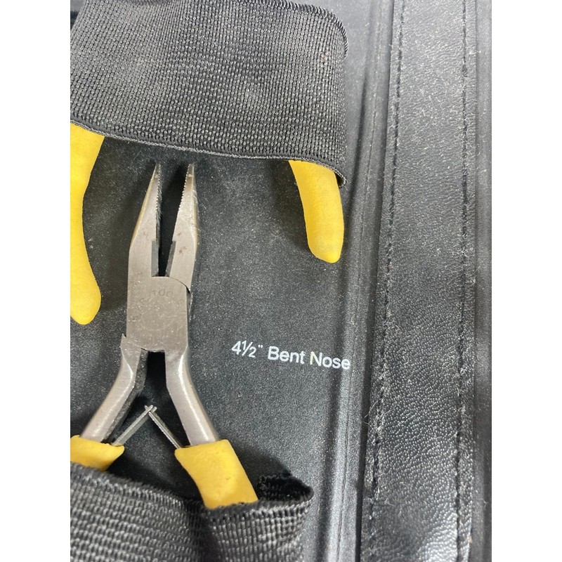 KR Tools 16 Pcs Precision Pliers and Screwdriver Set Zippered Case Black Yellow gallery