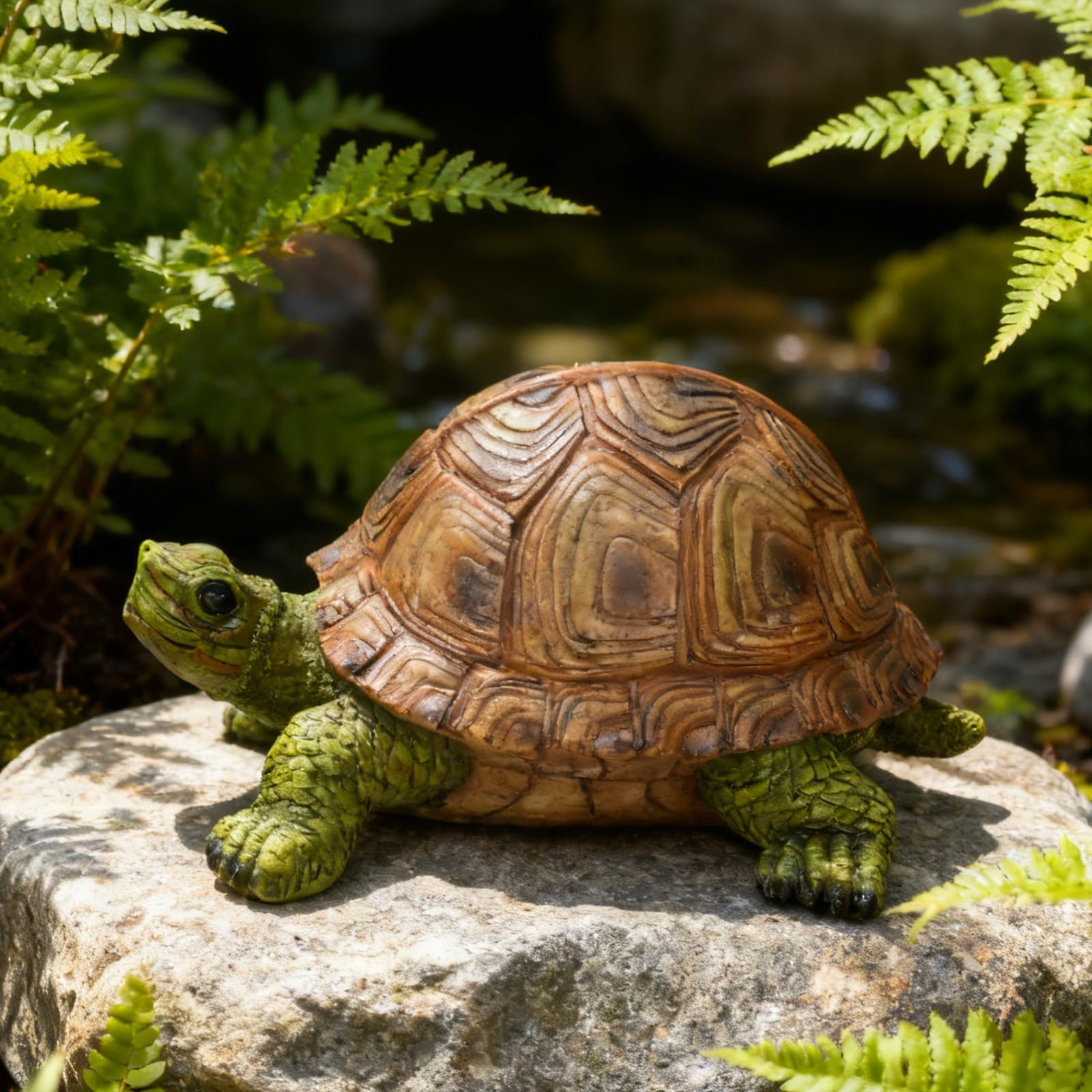 Realistic Turtle Statue for Garden Decor Outdoor Resin Tortoise Figurine gallery