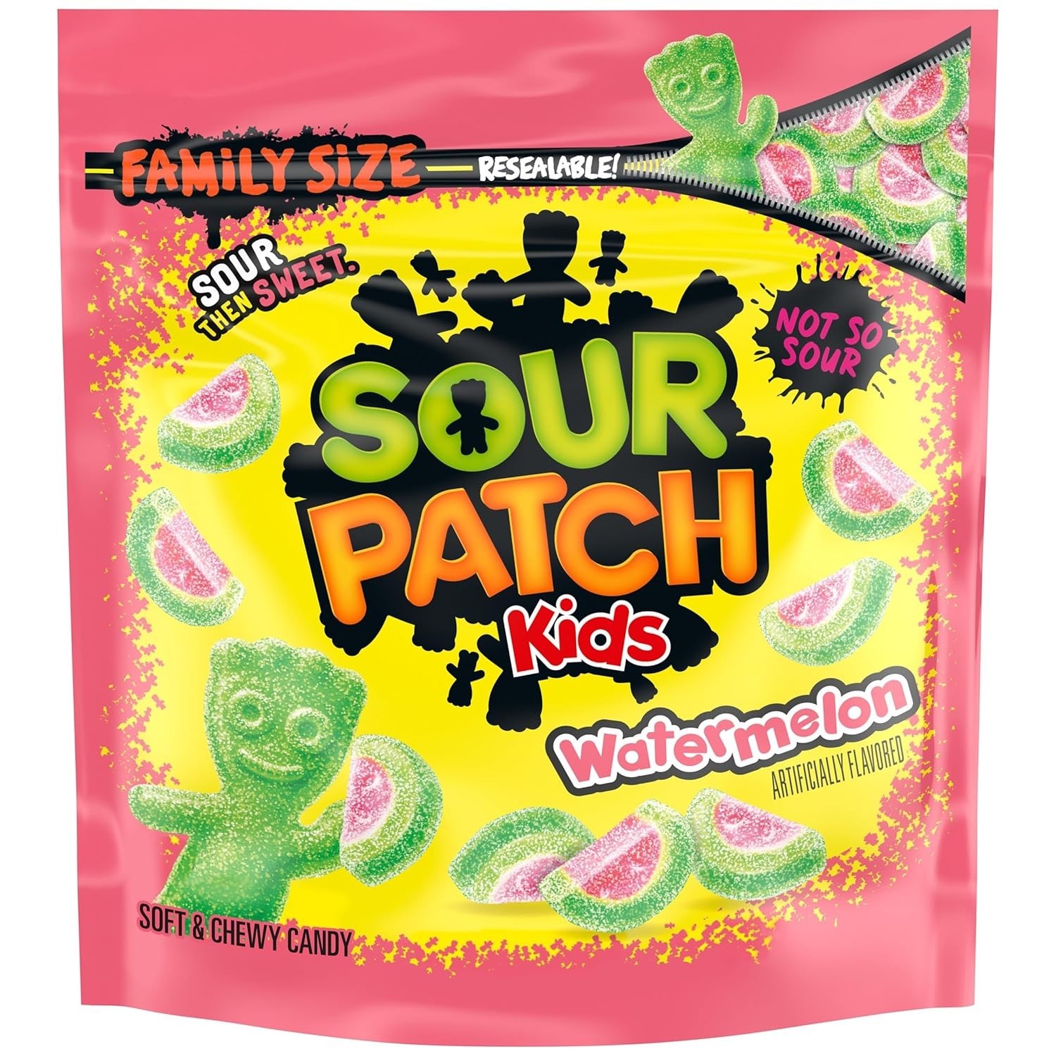 SOUR PATCH KIDS Watermelon Soft & Chewy Candy, Family Size, Bulk Candy, 1.8 lb gallery