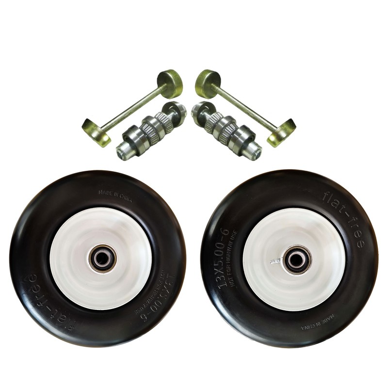 2Pack Front Solid Wheel Tire No Flat Puncture For Exmark Lazer Toro 13x5x6--QP gallery