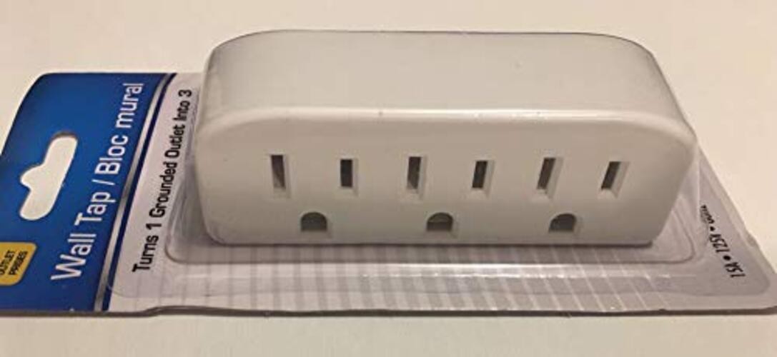 3-Outlet Wall Tap - 15A 125V (1875W Max) - ETL Listed - Indoor gallery