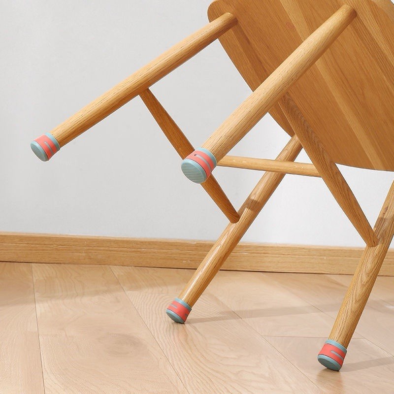 Multicolor Striped Silicone Chair Table Leg Tips Non-Slip Floor Protectors gallery