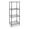 Zoro Select 2Kpk8 Wire Shelving Unit, 18"D X 24"W X 63"H, 4 Shelves, Black gallery