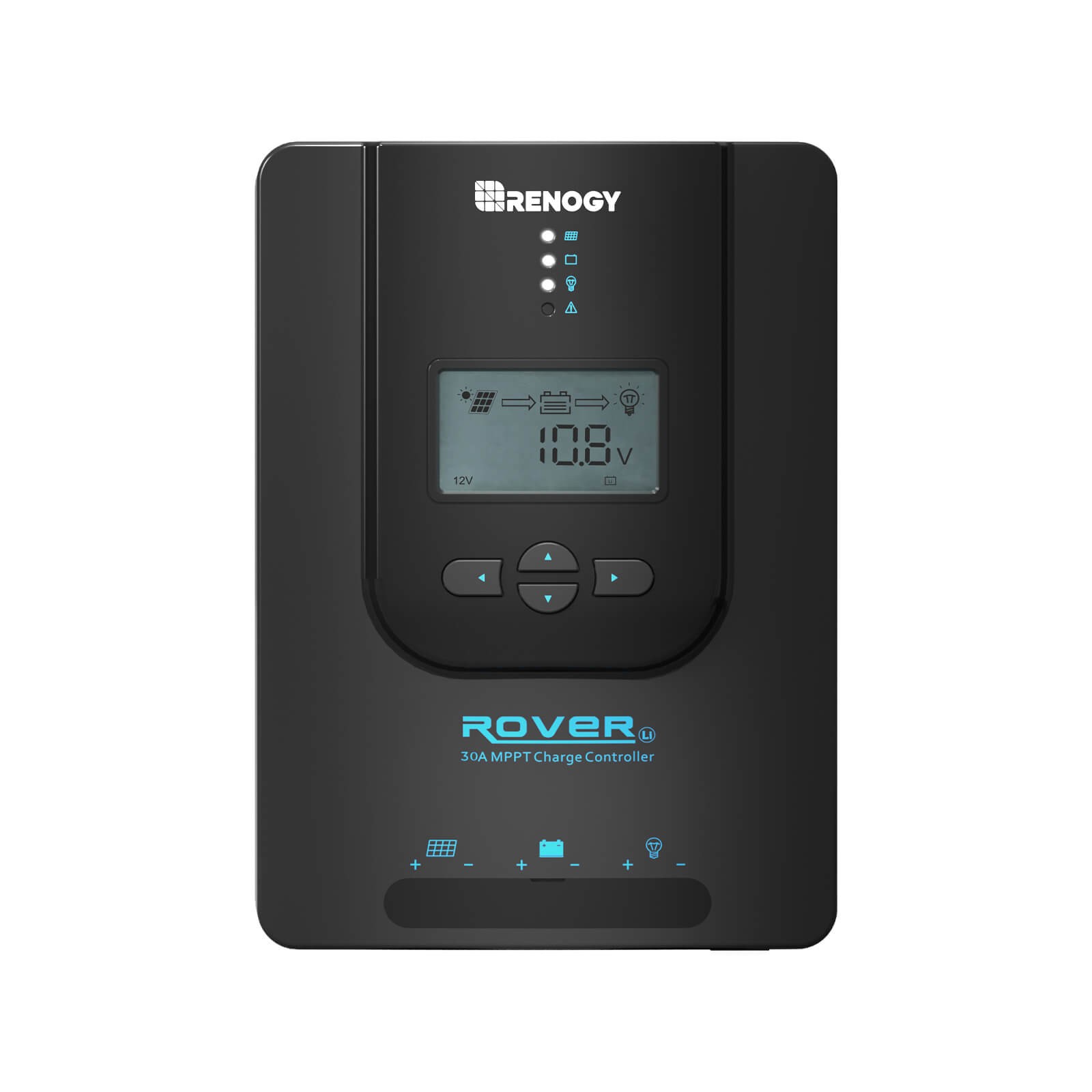 Renogy Rover 30A 12V/24V Auto DC Input MPPT Solar Charge Controller LCD Display gallery