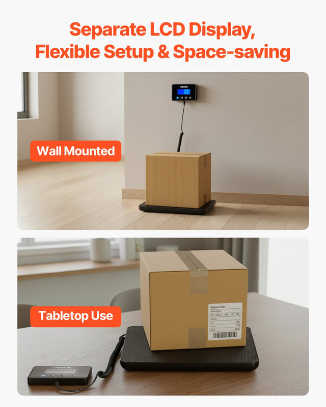 VEVOR Digital Postal Scale, 0.35 oz/3.5 oz Dual Accuracy, 440 lbs Commercial Wei gallery