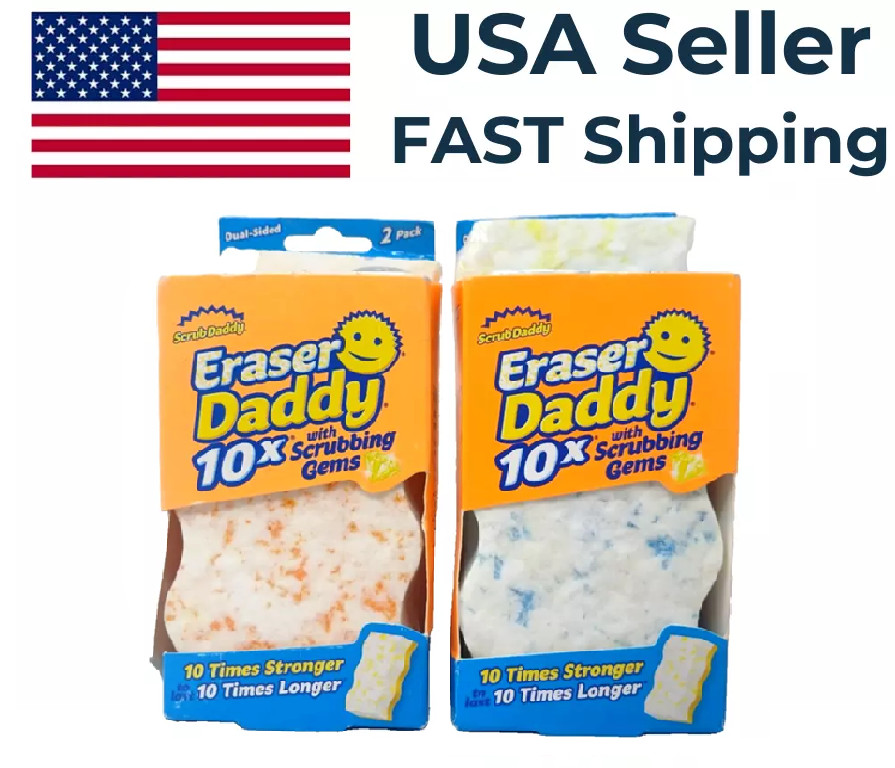 2 Pack - Scrub Daddy Eraser Daddy 10X Polymer Foam Scouring Pad gallery