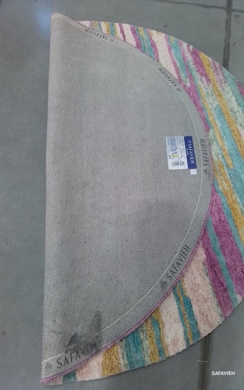 YELLOW / GREEN 6'-0" x 6'-0" Back Stain Rug, Reduced Price 1172802069 BLG201C-6R gallery