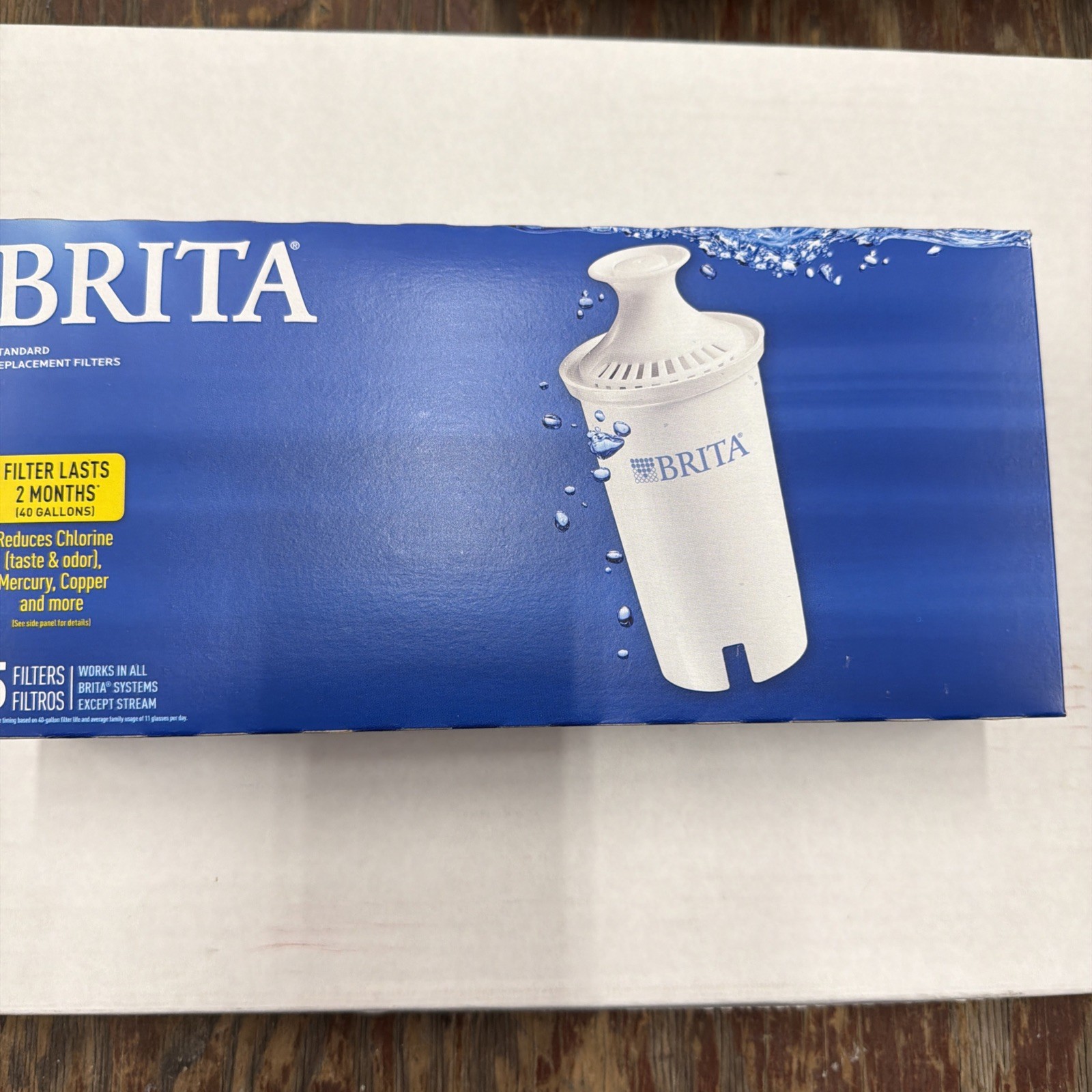 Brita 0B03 Standard Water Pitcher Filters 5 Pack - New-04 gallery
