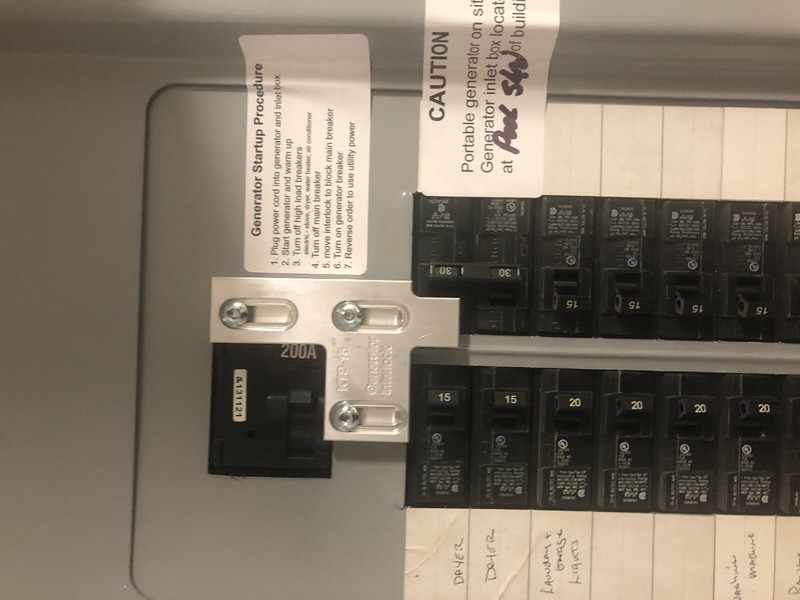 Generator Interlock Kit , Siemens 200 Amp Panel Murray 200 Amp Panel gallery