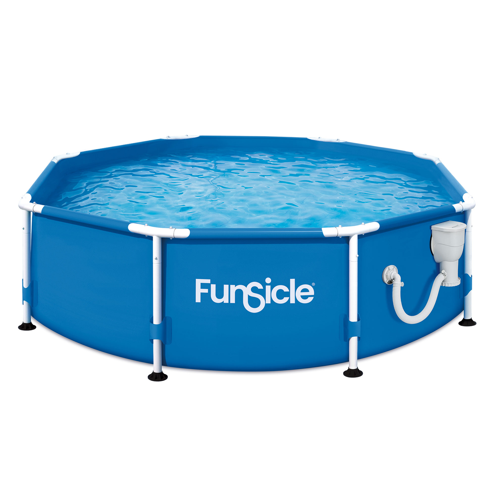 Funsicle 8' x 30" Outdoor Activity Round Frame Above Ground Swimming Pool Set gallery