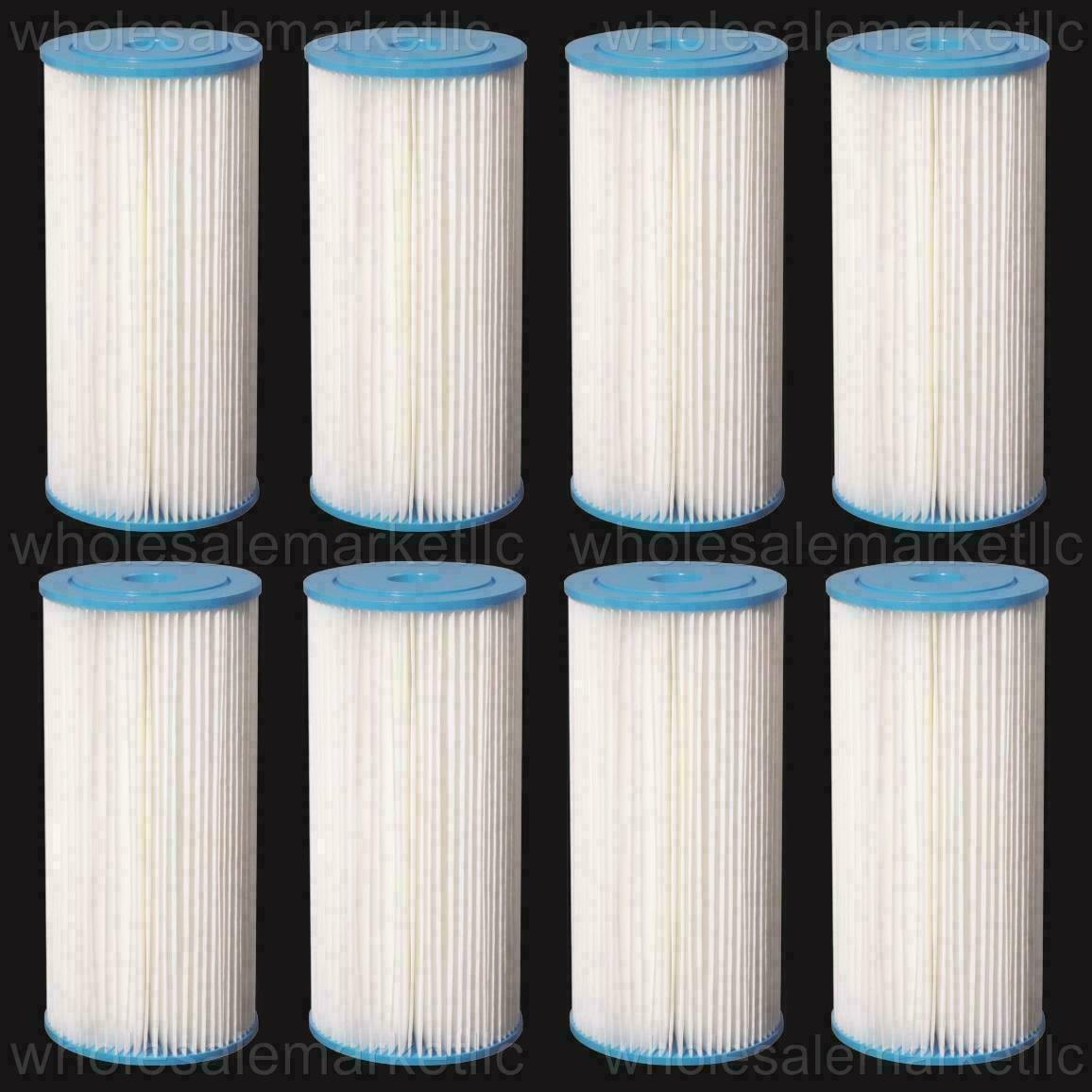 Bluonics Pleated Sediment Water Filters 8 Washable 4.5 x 10 Cartridges -5 Micron gallery
