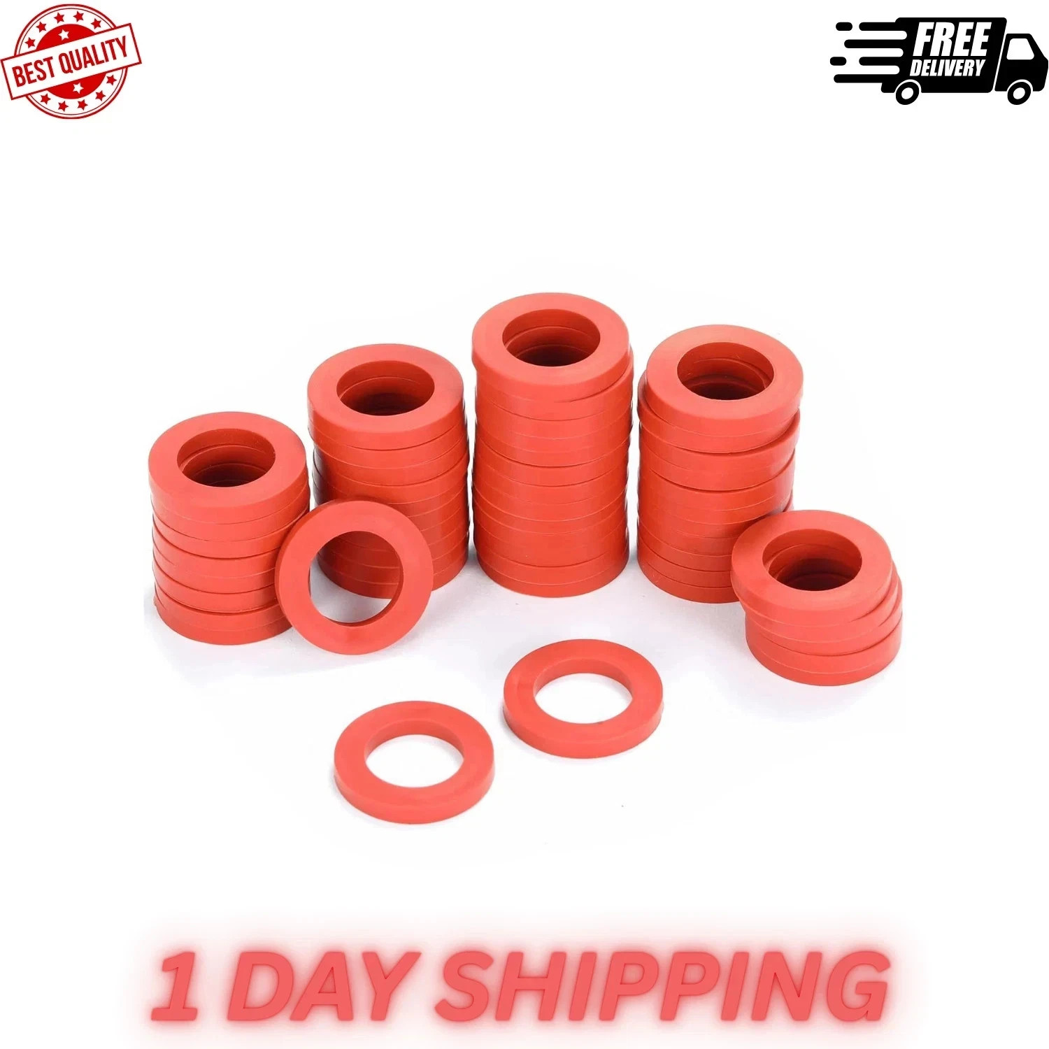 40 Pack Garden Water Hose Washers Rubber Gaskets O Ring Connection Heavy Duty gallery