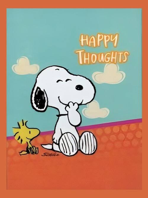 Happy Thoughts Snoopy Refrigerator Fridge MAGNET gallery
