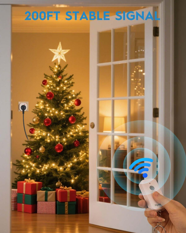 Remote Control Outlet Wireless Light Switch for Household Appliances, 200Ft Long gallery