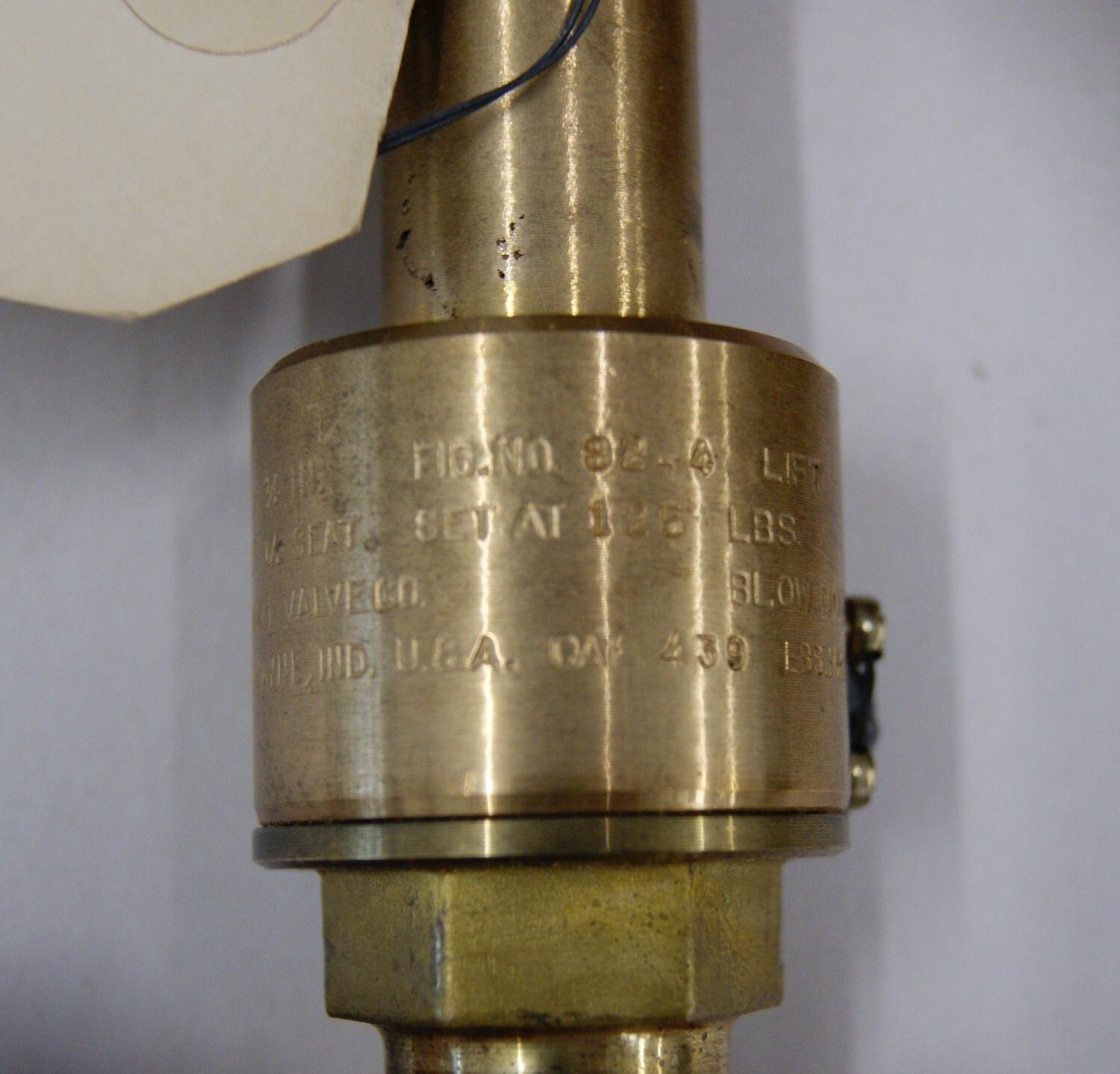 Kunkle - Hydraulic Valve 82-4, 1/2" inch, 125 lbs, NIB, NOS, BN3116 gallery
