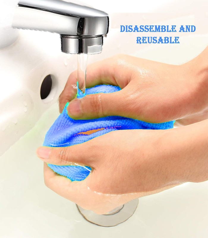 Windshield Cleaner Tool With Reusable Microfiber Pads - Car Window Glass Wipe... gallery