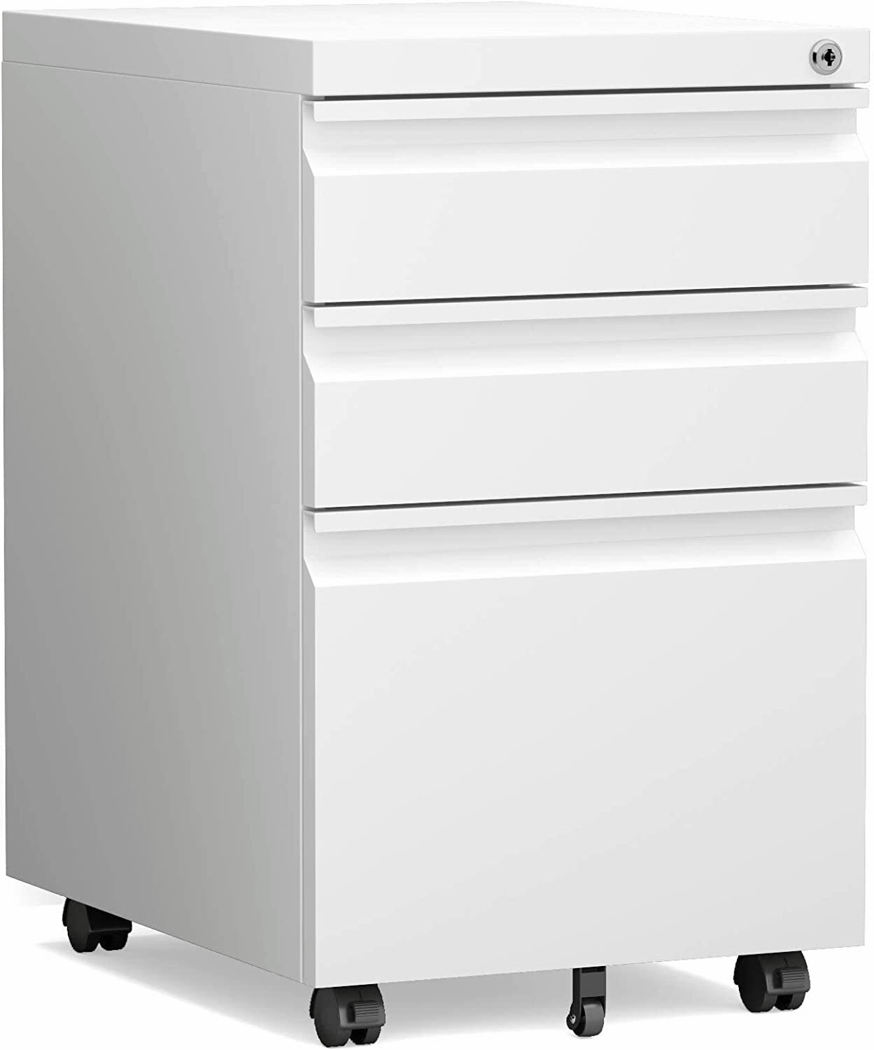 Metal Office Rollin Filing Cabinet Deep Drawers File Storage Cabinet on Wheels gallery