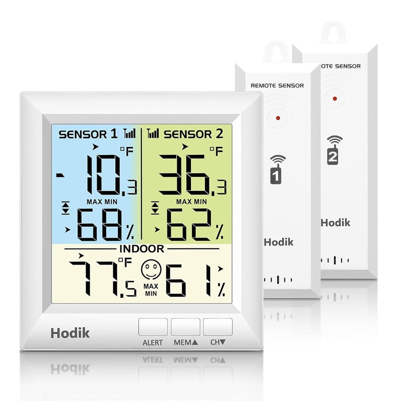 Wireless Freezer Thermometer with Alarm, Refrigerator Thermometer Digital wit... gallery
