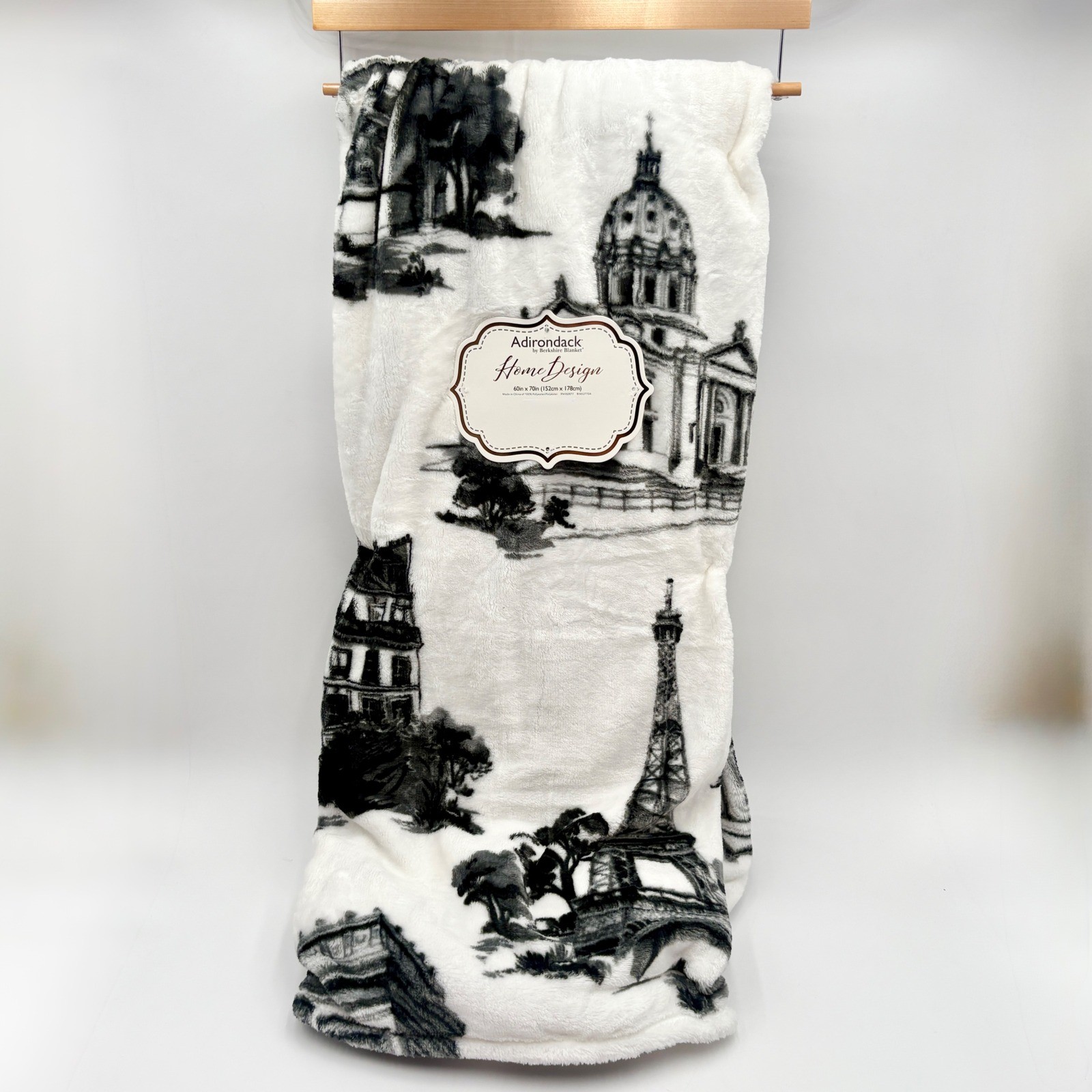 Adirondack Home Design Throw Blanket Paris Eiffel Tower Print Plush Cozy gallery