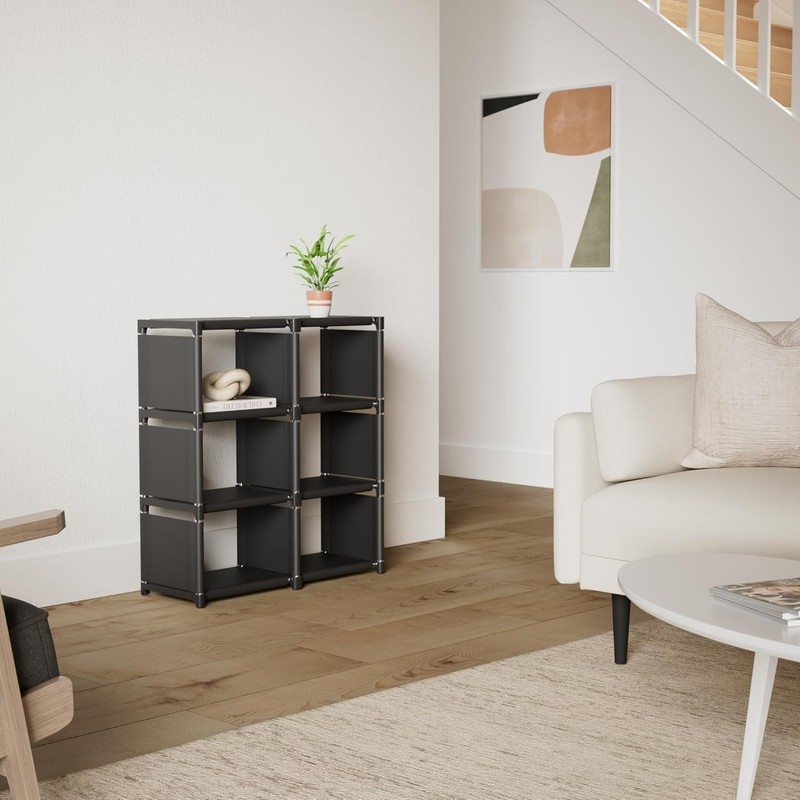 Versatile Tall 6-Cube Storage Unit for Bedrooms, Living Rooms, and More gallery