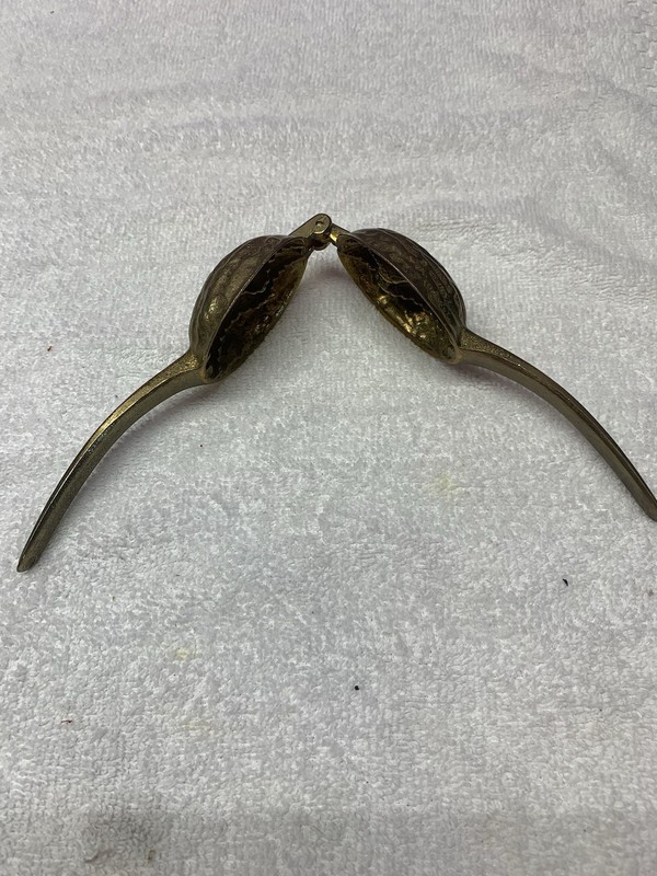 Vintage Brass Walnut Cracker Nuts Unique Collectible Party Piece Retro gallery
