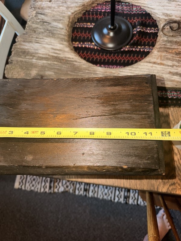 Rustic Solid Wood Footstool Brown Rectangular 12 x 6.5 x 7 inches gallery