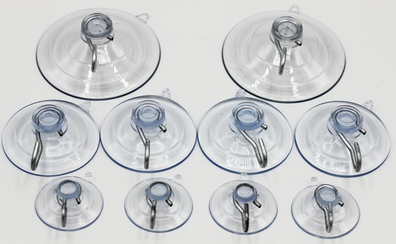 Suction Cup Hooks Combo Pack, 10 Pack, Powerful Window Hanging Suction Cups gallery