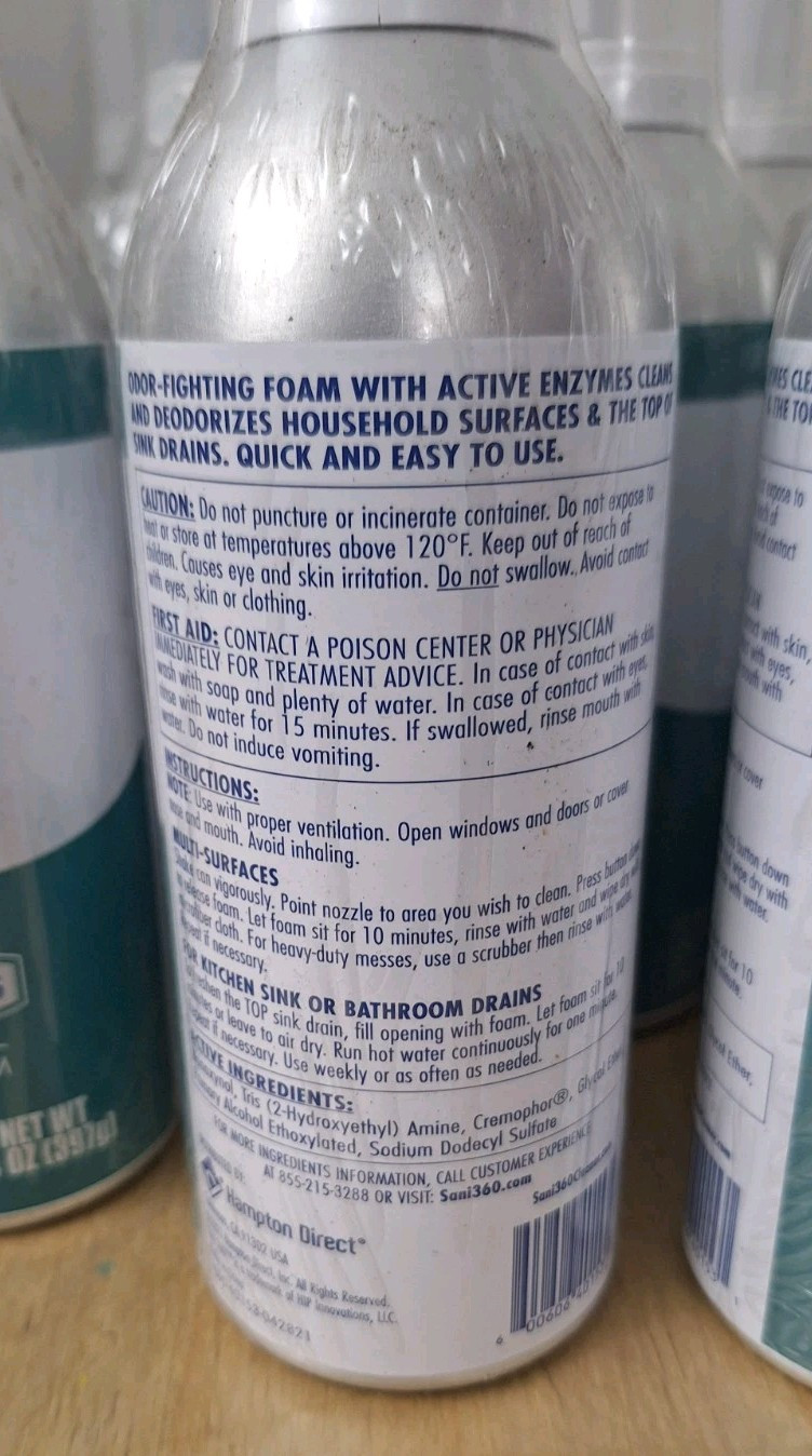 SANI 360° Sani Sticks All Purpose Cleaner Enzyme Foam 10 Pieces Lot Bundle gallery