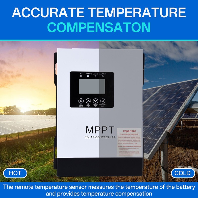 120A MPPT Solar Charge Controller 12V 24V 36V 48V 60V 72V 84V 96V Battery System gallery