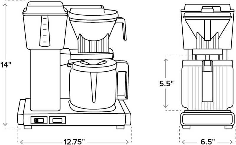 Effortless Brewing with Moccamaster 40 oz Drip Coffee Maker - Quiet & Automatic gallery