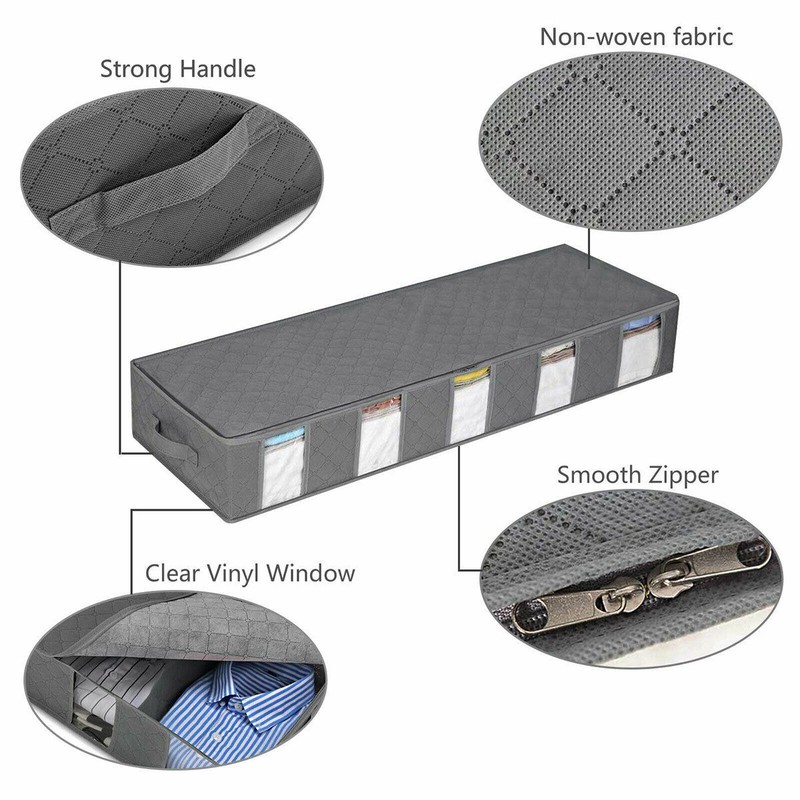 Large Under Bed Storage Organizer Containers [2 Pack] Clothes Organizers Bags gallery