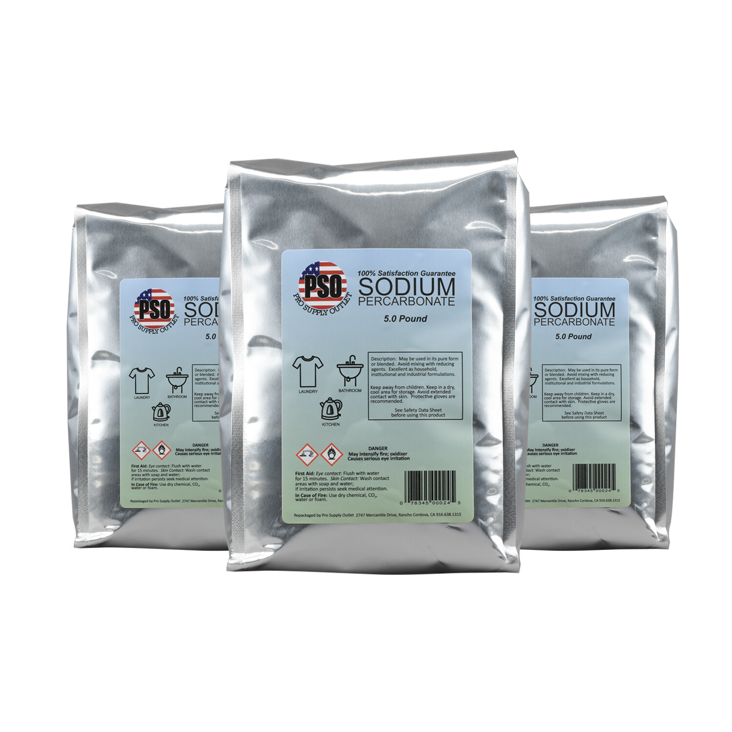 5lb Granular Coated Sodium Percarbonate-hydrogen peroxide-Oxidizing agent gallery
