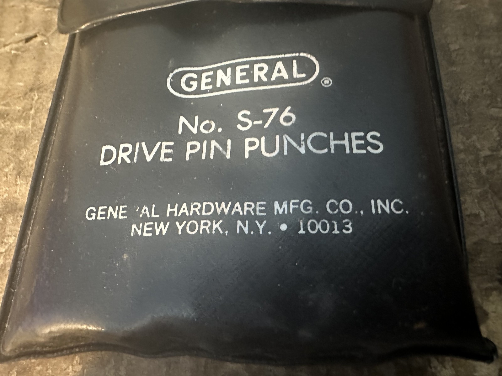 GENERAL 5 PIECE NO. S-76 LONG DRIVE PIN PUNCH SET 1/8" TO 3/8" USA gallery