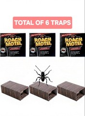 Black Flag Roach Motels Cockroach Bug Killer bait Glue Trap Spider Motel