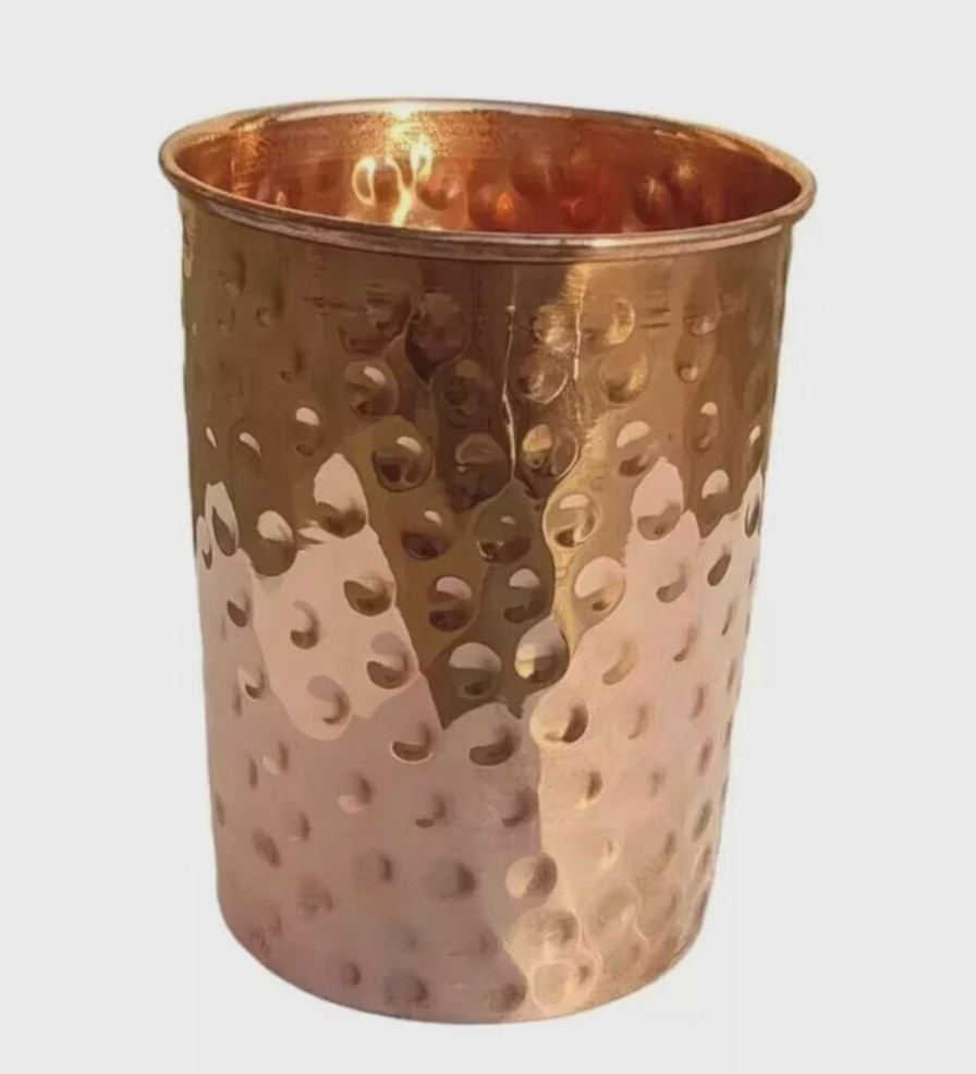 Handmade 100% Pure Copper Dispenser Water Pitcher Pot 4L 2 Glass 1 Bottle gallery