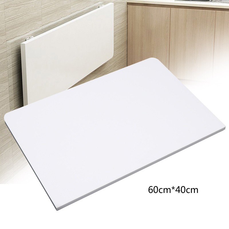 Wall Mounted Table Folding 60x40cm Floating Laptop Desk Fold-Down Work gallery