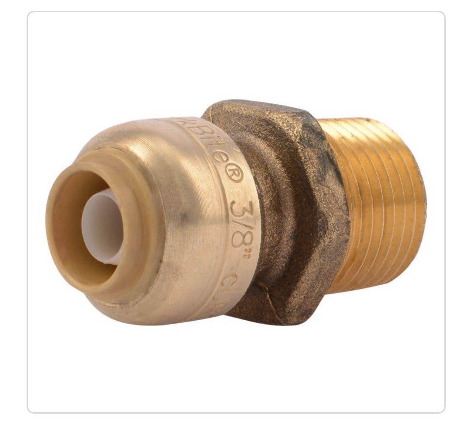Sharkbite 3/8-in. I.D. Male Adapter, Push-to-Connect Fitting, Model: U118LFA gallery