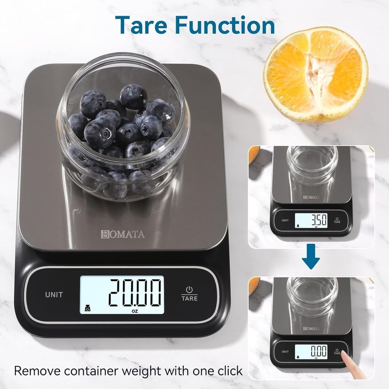 Waterproof Kitchen Scale, 0.1 g/0.01 oz High Precision, 5 kg/11 lbs, Digital ... gallery