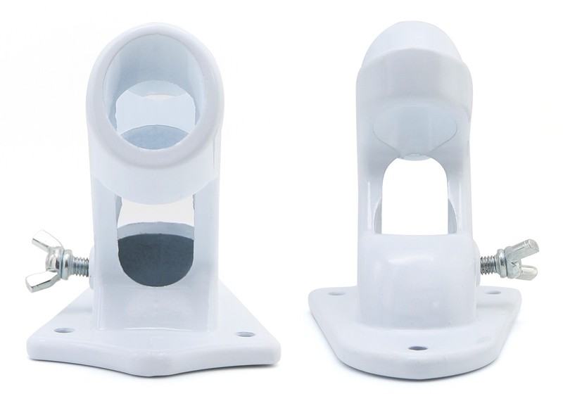 Flag Pole Holder 1'' Two-Position Iron Cast Rust Free Mounting Bracket for House gallery