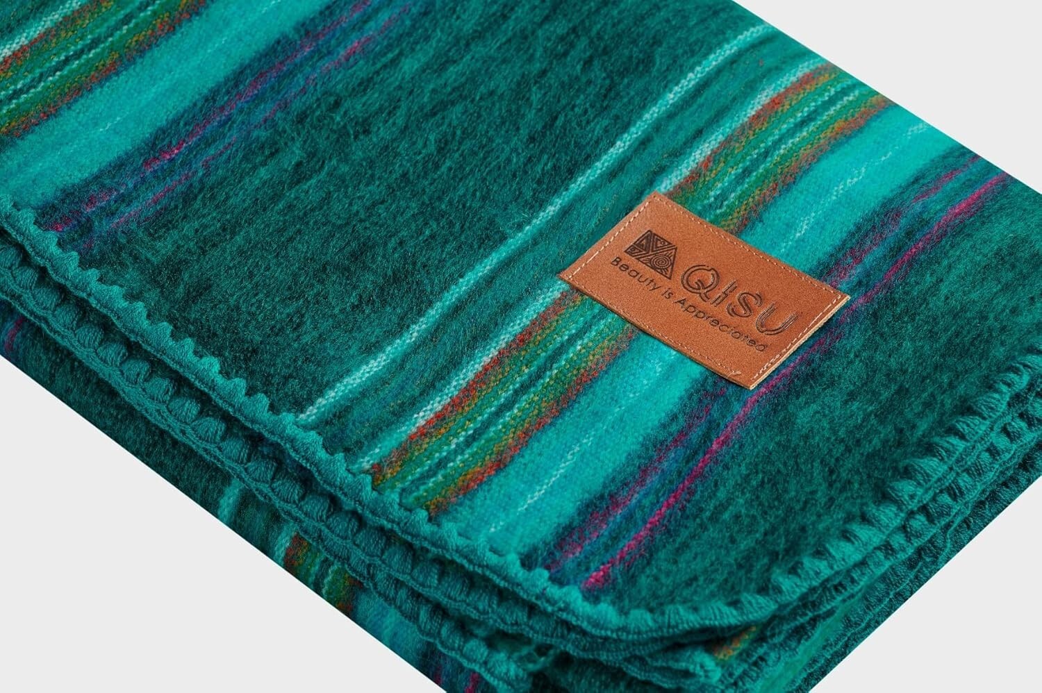 QISU Soft Alpaca Blanket Throw 85x65 | Warm Breathable Hypoallergenic Comfort gallery