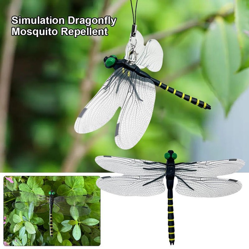Simulation Dragonfly Insect Model Mosquito Repellent For Garden 4 Pcs gallery