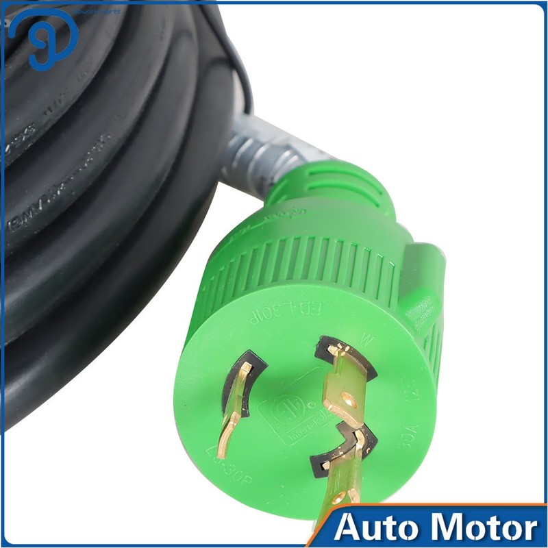 3 Prong 30 A Adapter Plug Generator Extension Cord 10-100 Ft NEMA L5-30P/L5-30R gallery